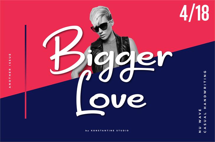 دانلود فونت BiggerLove Font 1